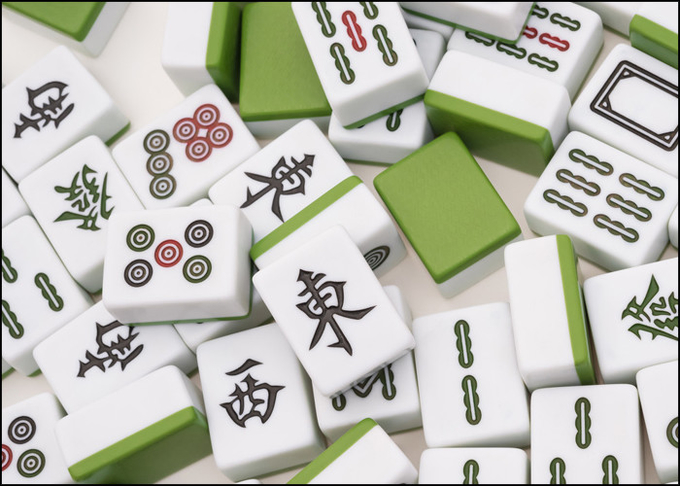 적외선 표시되어 있는 Mahjong 눈 속임 장치 정상적인 크기 노름 부속품