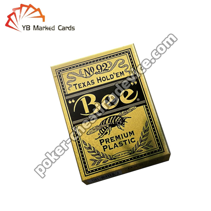 Bee 엔터테인먼트 특별 표시 바코드 덱 플라스틱 텍사스 홀드엠 큰 넓은 카드