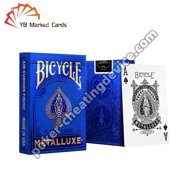 자전거 비밀 표시 된 포커 카드 황금 시리즈 사피어 파란색 포커 선글라스