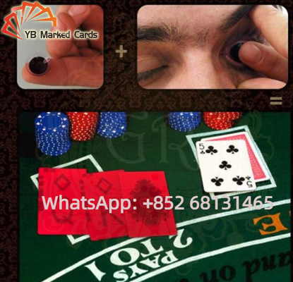 자주빛인 부정 행위 재생 카드를 위한 9 밀리미터 보이지 않는 잉크 콘텍트 렌즈