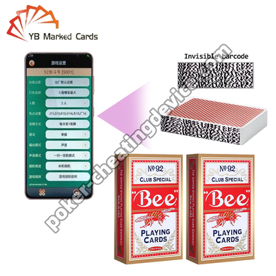 Bee Barcode Marking Cards 엔터테인먼트 대회 특별 좁은 카드