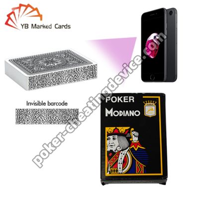 Modiano Barcode Marked Poker Cards For Poker Cheating Analyzer