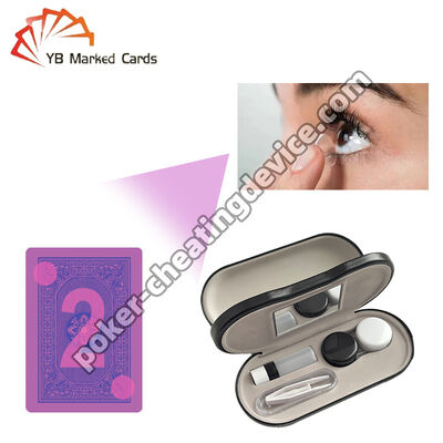 보이지 않는 잉크 콘택트 렌즈로 카드 꿰뚫어보기 - 포커에서 우위 확보