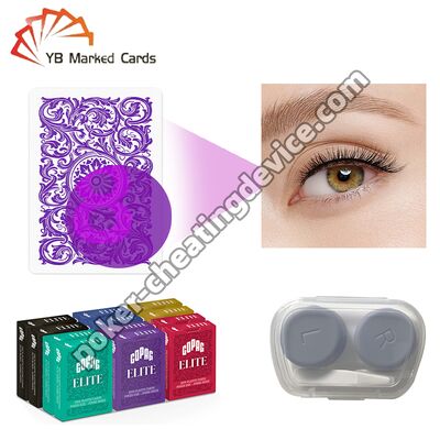 마킹된 카드 콘택트 렌즈, 보이지 않는 잉크 마킹된 카드용