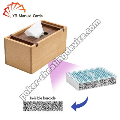 포커 부정행위용 무선 카메라 스캐너가 들어있는 휴지통